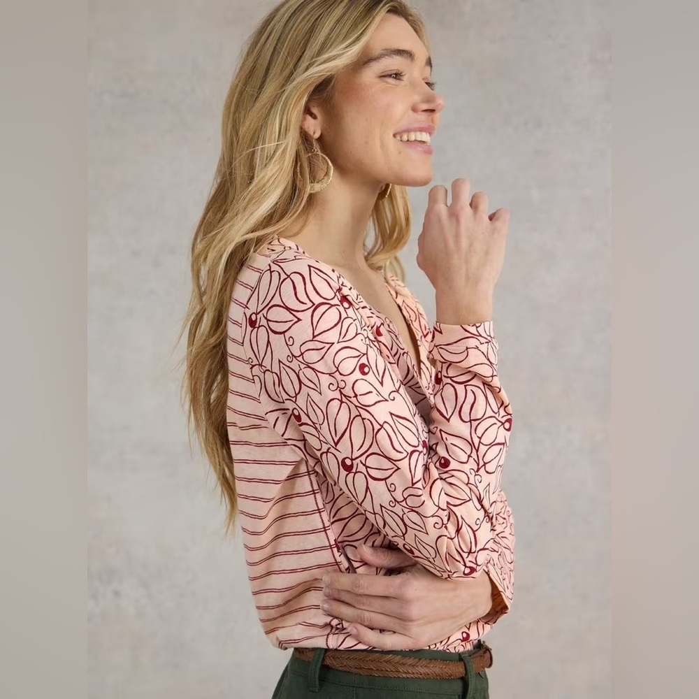 White Stuff Nelly LS Tee Women’s Large Lot of Two